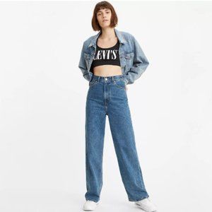 Levi's High Loose Wide Leg Jeans Size 27